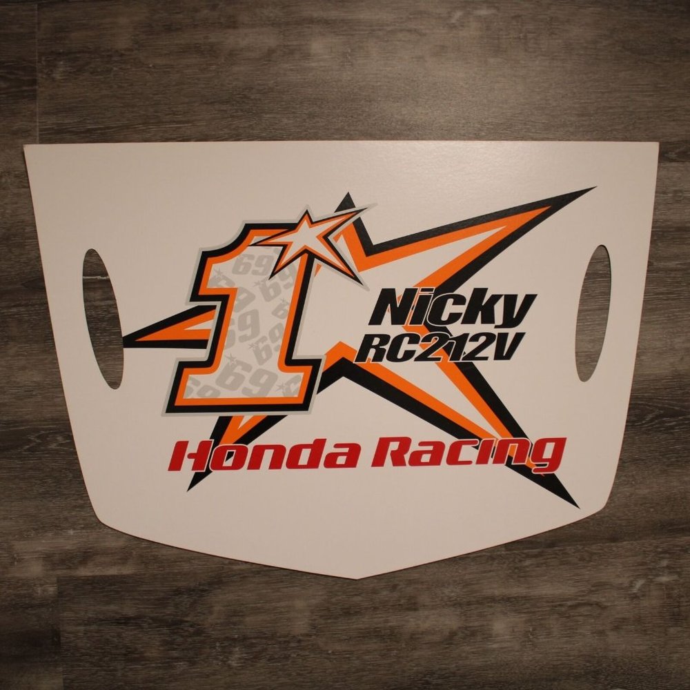 2007 Nicky Hayden Honda Racing No1 69 RC212V Fan Pit Poster Board MotoGP